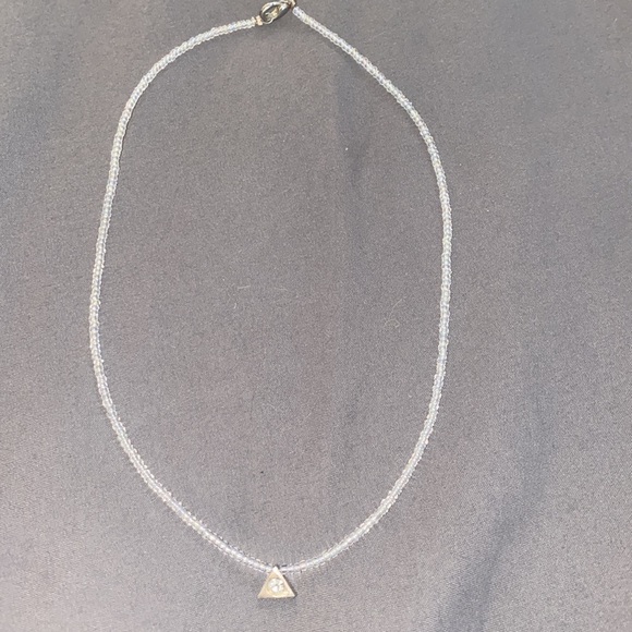 Geometric Triangle Pendant Necklace - Picture 14 of 15